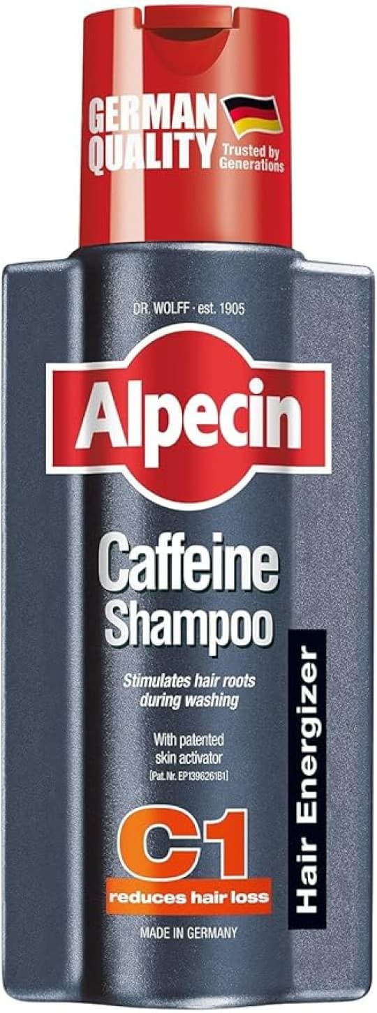 Alpecin Caffeine Shampoo C1 1X 250Ml | Prevents And Reduces Hair Loss | Energizer For Strong Hair | Natural Hair Growth Shampoo For Men | Hair Care For Men| Made In Germany