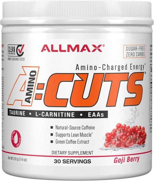 ALLMAX Nutrition, AMINOCUTS (ACUTS), Weight-Loss BCAA (CLA + Taurine + Green Coffee), Goji Berry Martini