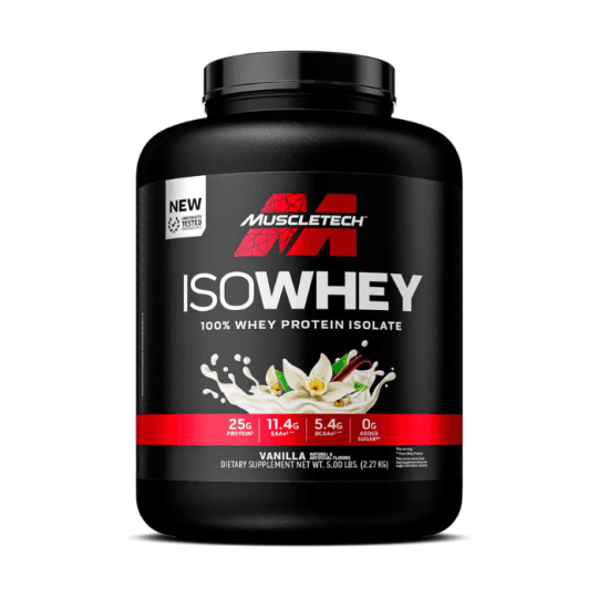Muscletech IsoWhey 100% Whey Protein Powder Vanilla 5Lb
