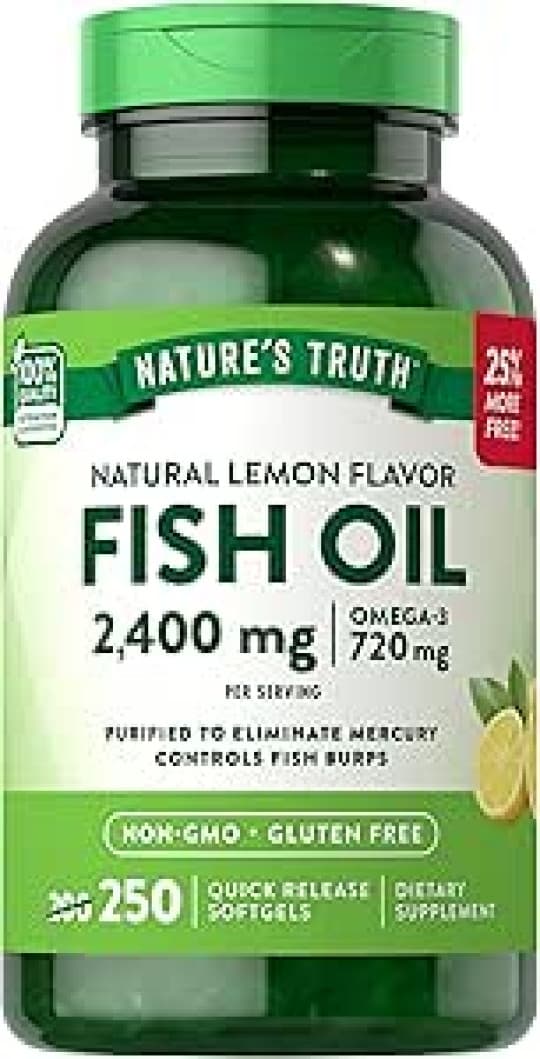 Click to see full view Nature's Truth 1200 Mg Omega-3 Fish Oil Softgels, 250 Count