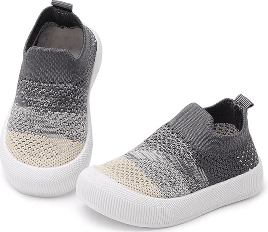 Kids Sneakers Toddler Boys Girls Breathable Mesh Slip On Walking Shoes